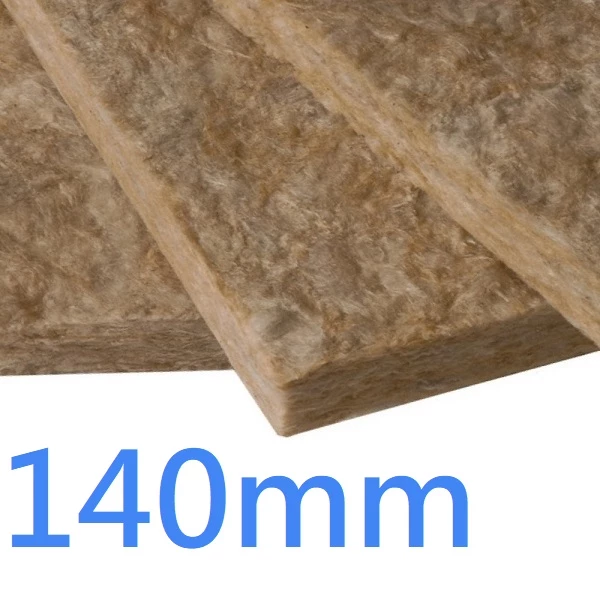 140mm Knauf Rocksilk Flexible Slab - Thermal and Acoustic Insulation - pack of 3