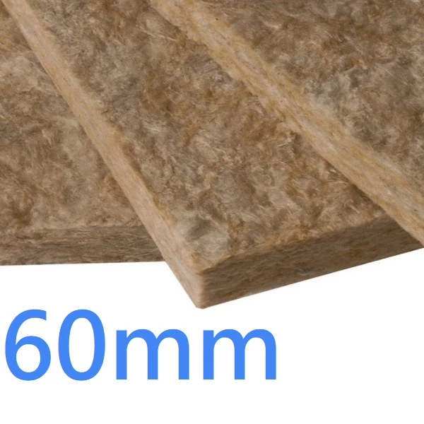 60mm Knauf Rocksilk Flexible Slab - Thermal and Acoustic Insulation - pack of 10