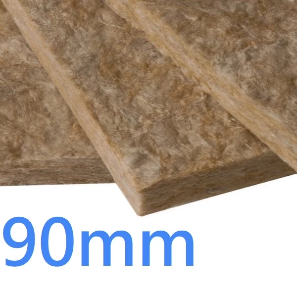 90mm Knauf Rocksilk Flexible Slab - Thermal and Acoustic Insulation - pack of 6