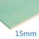 15mm Knauf Moisture-Panel Plasterboard Moisture-Shield - Tapered Edge - 8x4