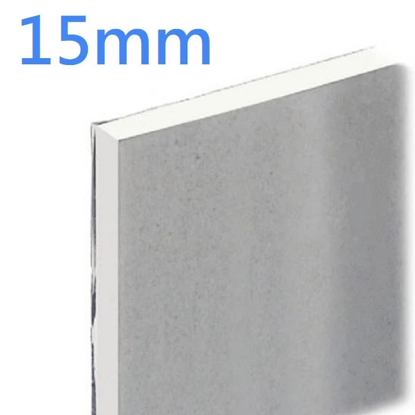 15mm Knauf Vapour-Panel Plasterboard - Vapour-Shield - Tapered Edge - 8x4