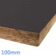 100mm RS100 Black Tissue Faced 2 Sides Soffit Slab (pack of 3)