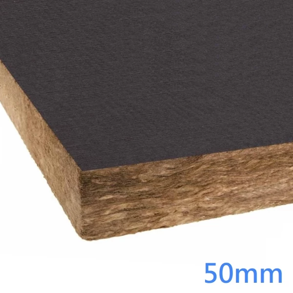 50mm RS100 Black Tissue Faced 1 Side Class A1 Slab (pack of 6)