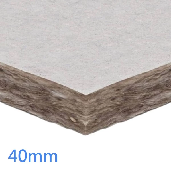 White Tissue Faced 1 Side A1 Soffit Slab RS100 40mm (pack of 7)