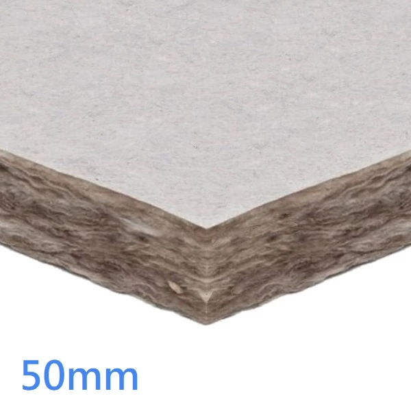 50mm RS100 White Tissue Faced 1 Side Class A1 Slab (pack of 6)