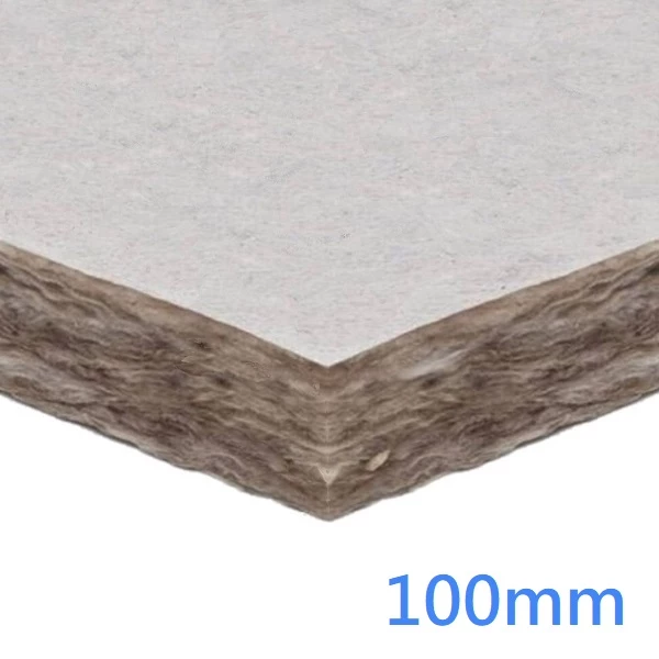 100mm White Tissue Faced on Both Sides Slab RS100 (pack of 3)