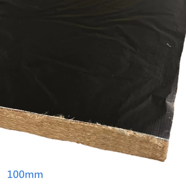 100mm Black Foil Faced RS45 Knauf Class A1 Slab (pack of 5)