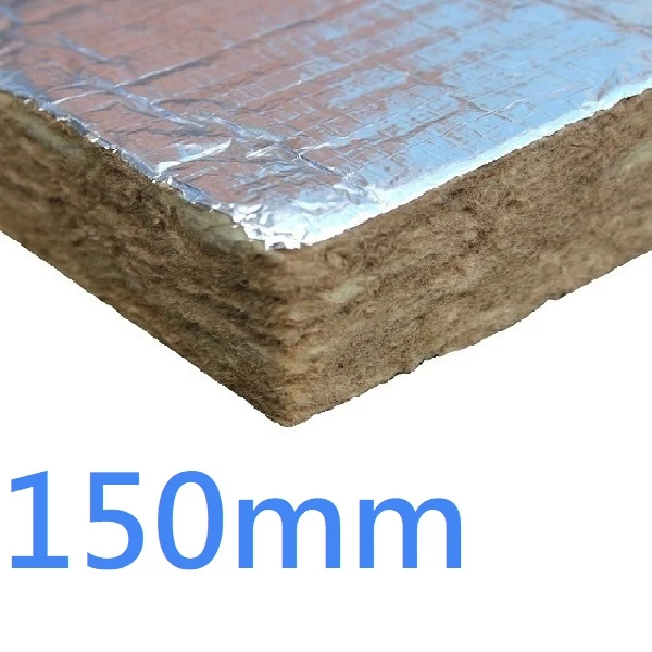 150mm FOIL FACED BOTH SIDES RS45 Knauf Rock Mineral Wool Building Slab - 45kg density