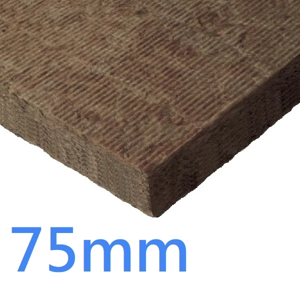 75mm RS60 Knauf Rock Mineral Wool Building Slab - 60kg density