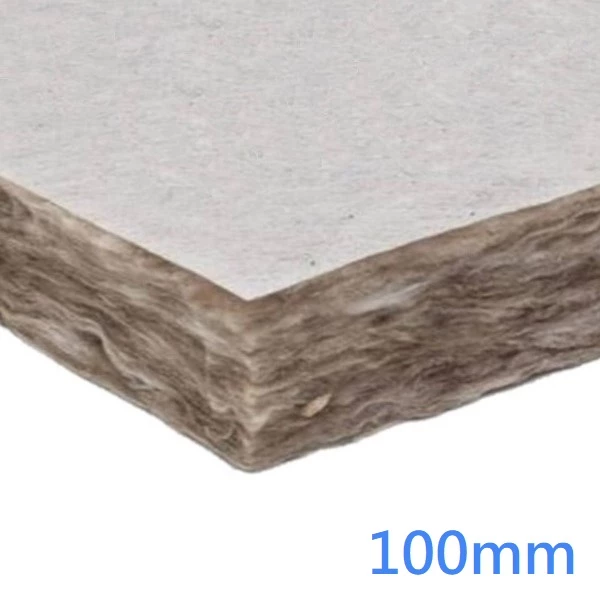 100mm RS60 Knauf Insulation Slab White Tissue Faced (pack of 4)