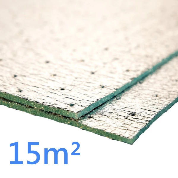 Low-E PERF Perforated Breathable Reflective Foil Insulation 15m2 roll coverage