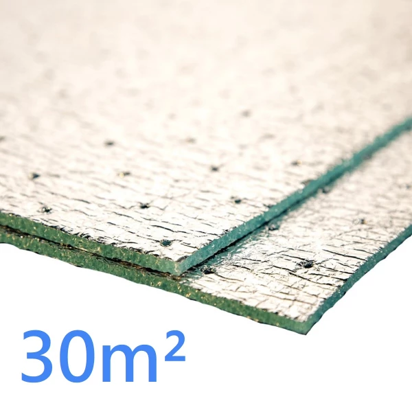 Low-E PERF Perforated Breathable Reflective Foil Insulation 30m2 roll coverage