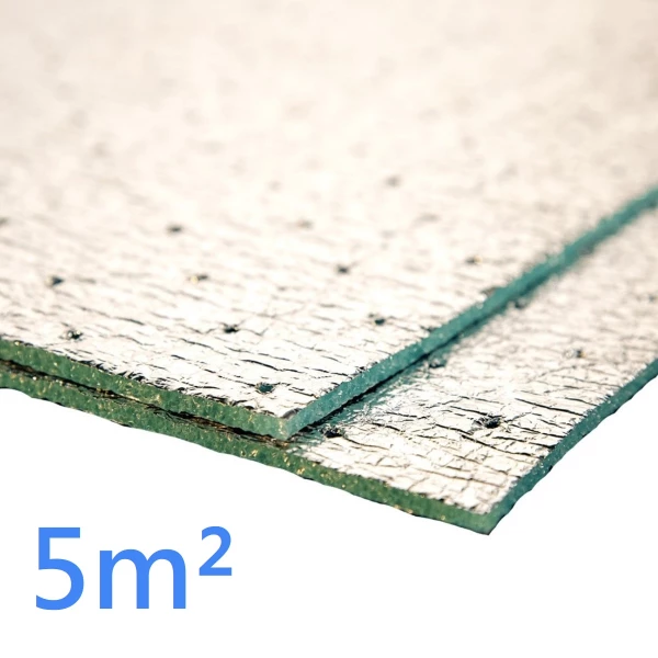 Low-E PERF Perforated Breathable Reflective Foil Insulation 5m2 roll coverage