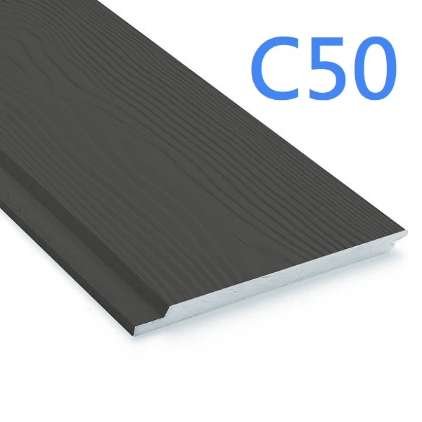 12mm Cedral Click External Cladding Weatherboard Woodgrain Finish - Black C50