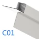 Cedral Click System - External Corner Window Profile - 3m - White C01