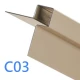 Cedral Click System - External Corner Window Profile - 3m - Grey Brown C03