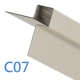 Cedral Click System - External Corner Window Profile - 3m - Cream White C07