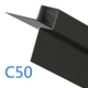 Cedral Click System - External Corner Window Profile - 3m - Black C50