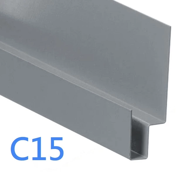 Cedral Click System - Window Door Reveals - Lintel Profile - 3m - Dark Grey C15