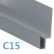 Cedral Click System - Window Door Reveals - Lintel Profile - 3m - Dark Grey C15