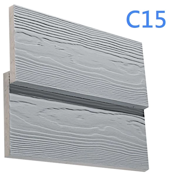 10mm Cedral Lap Cladding Weatherboard Wood Effect Finish - Dark Grey C15