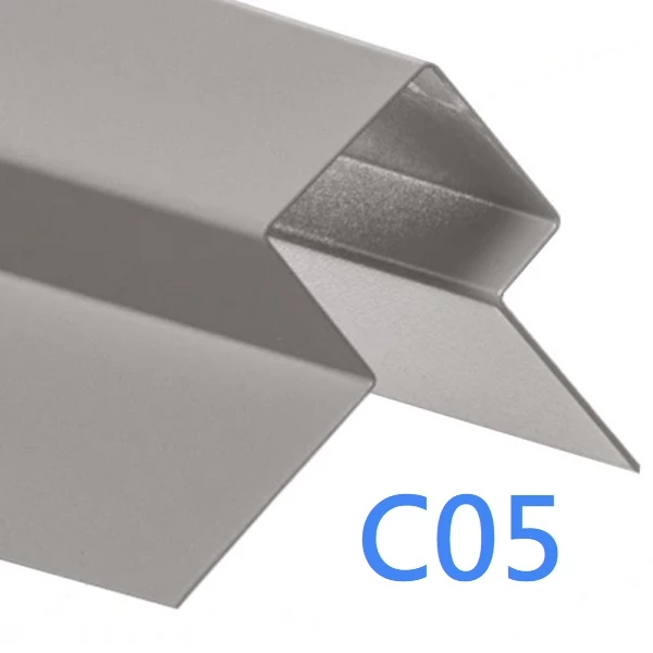 External Corner Window Reveal - Cedral Lap Trim - Asymmetric Profile - 3m - Grey C05