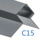 External Corner Window Reveal - Cedral Lap Trim - Asymmetric Profile - 3m - Dark Grey C15