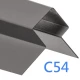External Corner Window Reveal - Cedral Lap Trim - Asymmetric Profile - 3m - Pewter C54
