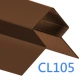 External Corner Window Reveal - Cedral Lap Trim - Asymmetric Profile - 3m - Dark Oak CL105