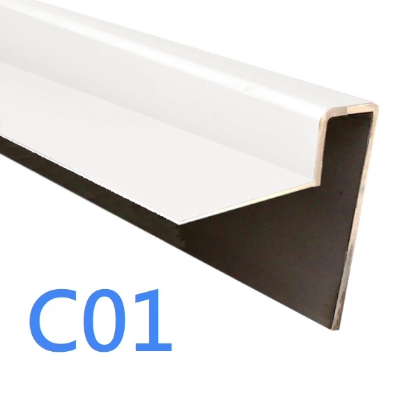 65 End Profile - Cedral Lap - Cladding Edges Protection - 3m - White C01