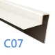 End Profile - Cedral Lap - Cladding Edges Protection - 3m - Cream White C07