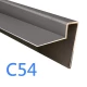 End Profile - Cedral Lap - Cladding Edges Protection - 3m - Pewter C54