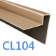 End Profile - Cedral Lap - Cladding Edges Protection - 3m - Light Oak CL104