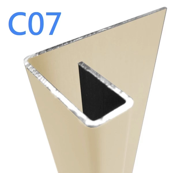 End Profile - Cedral Lap - Cladding Edges Protection - 3m - Cream White C07
