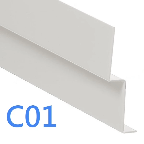 Start Profile - Cedral Lap - Cladding Starter Trim - 3m - White C01