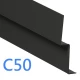 Start Profile - Cedral Lap - Cladding Starter Trim - 3m - Black C50
