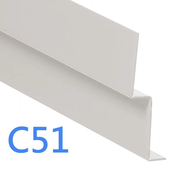 Start Profile - Cedral Lap - Cladding Starter Trim - 3m - Silver Grey C51