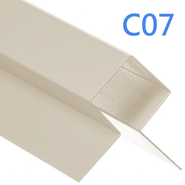 External Corner Trim - Cedral Lap - Symmetric Profile - 3m - Cream White C07
