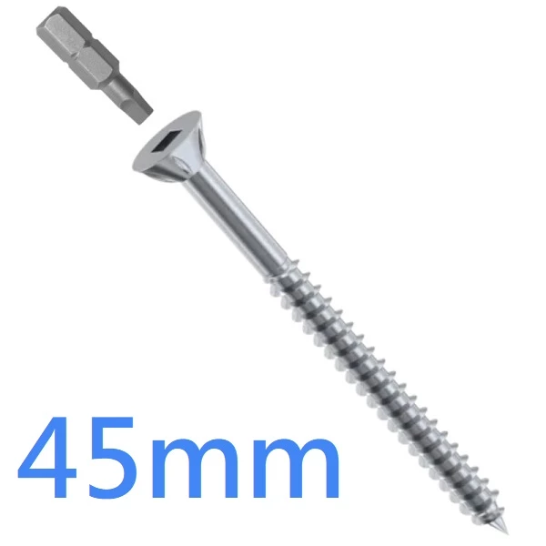 Stainless Steel Countersunk Screws - Cedral Lap - 45mm x 4.2mm - pack of 200