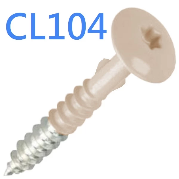 Stainless Steel Colour Coded Head Screws - 100no - Cedral - Light Oak CL104