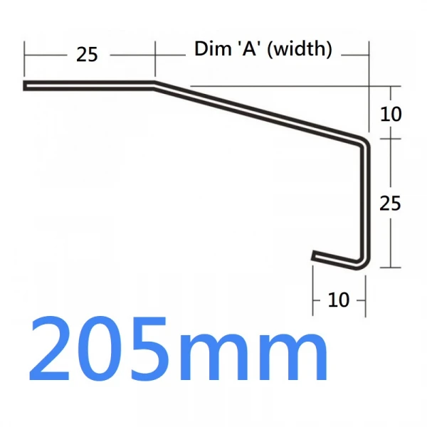 230mm 751 Oversill O'sill Extension Over Trim Sill - 2.5m (Full End Caps Pair)