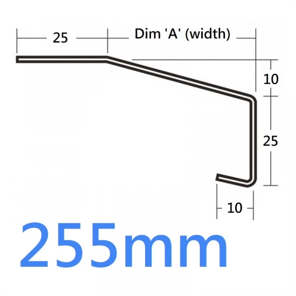 280mm 751 Oversill O'sill Extension Over Trim Sill - 2.5m (Full End Caps Pair)