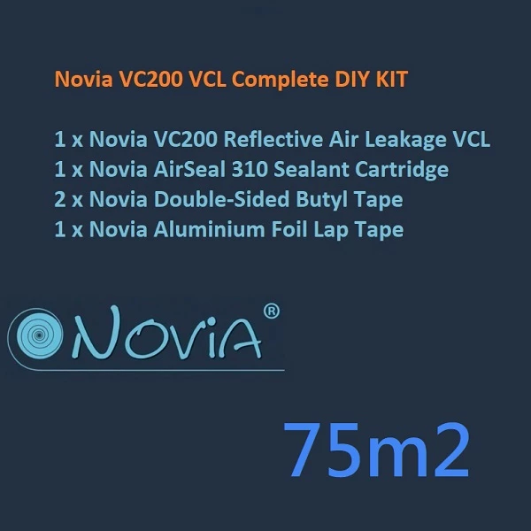 Novia VC200 VCL Complete DIY KIT - 75m2