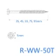 75mm Timber Screws RAWLPLUG R-WW-50T75 (100)