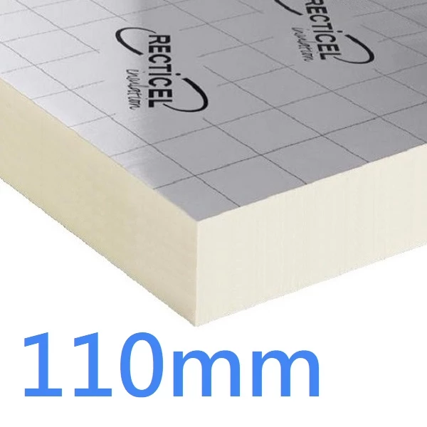 110mm Recticel Eurothane GP PIR Rigid Insulation Board - multiple applications