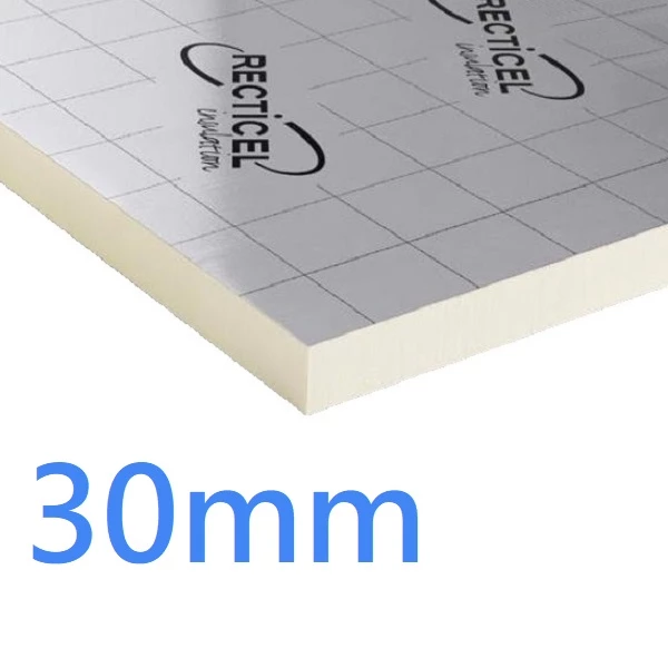 30mm Recticel Eurothane GP PIR Rigid Insulation Board - multiple applications