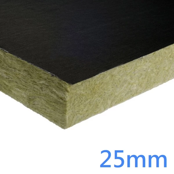 25mm RWA45 Slab Black Tissue Faced Two Sides A1 (pack of 16)