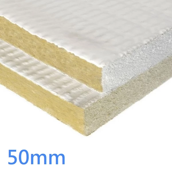 50mm Rockwool Ablative Coated Batt - Fire Protection Acoustic Performance FirePro