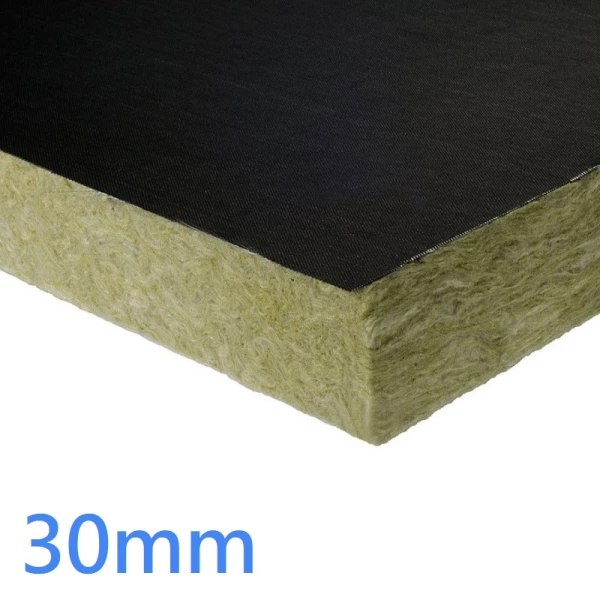 30mm Black Tissue Faced Insulation Slab RW3 A1 (pack of 15)