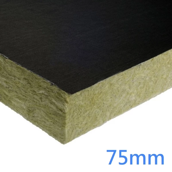 Rockwool RW3 Black Tissue Faced Two Sides 75mm Slab (pack of 6)